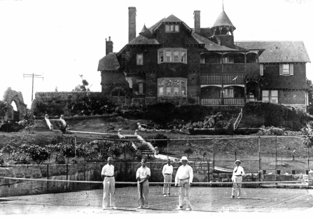 , 'Hollowforth', southern view from the tennis court (now demolished), c.1913. Courtesy of Margot Doolan