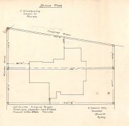 , Alexander Stewart Jolly's original 1919 block plan shows the setting of 'Belvedere' over two blocks with a new frontage on Cranbrook Avenue rather than Allister Street. Stanton Library