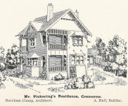 , A residential design by Clamp featured in <i>Building,</i> July 1908. Stanton Library