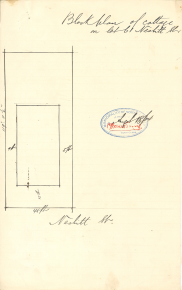 , This cursory sketch accompanied the Building Application for Lot 6 Nesbitt Street, Cammeray. Stanton Library