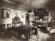 , Dining room, 1908-1918. Stanton Library
