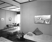 , Lounge and dining room in 15 Bogota Avenue, 1958. Photograph by Max Dupain. Courtesy Max Dupain and Associates. Stanton Library
