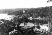 , View to 'Warringah Lodge' from Folly Point, c.1900. Stanton Library.