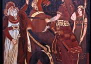, Detail from 'Kelrose' mantle piece showing Boudicca. Photograph by Tony Peri, 2010. Stanton Library