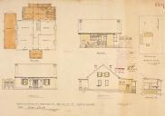 , This 1933 plan shows additions to the original house and confirms the existence of upstairs rooms. Stanton Library