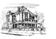 , 'Tendring', one of the first Vernon house designs to be completed on the Neutral Bay Land Company estate, from the 1889 prospectus, Stanton Library